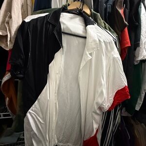 Stylish Black and White Men's Jacket